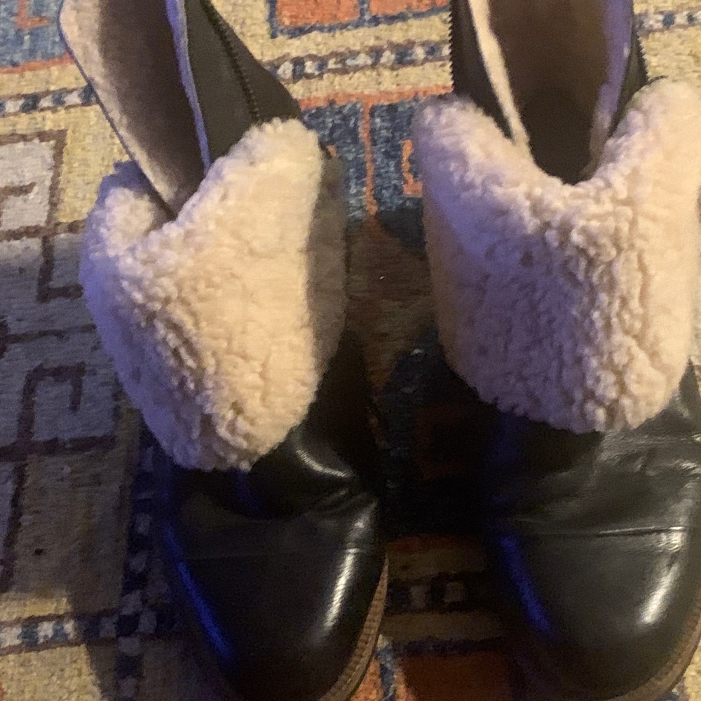 Ellie Tahari leather ankle boots